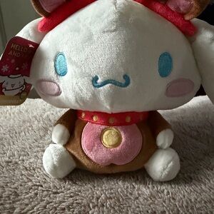 Sanrio Cinnamoroll Plush in White, Brown, Pink, Blue